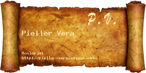 Pieller Vera névjegykártya